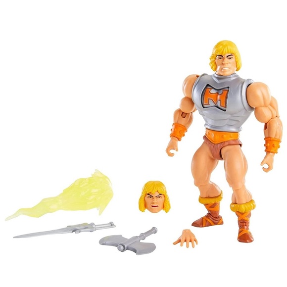 Masters of the Universe Origins: Battle Armor He-Man Deluxe Action Figure-NWT - Picture 9 of 14